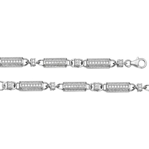 Silver Cz Chain 