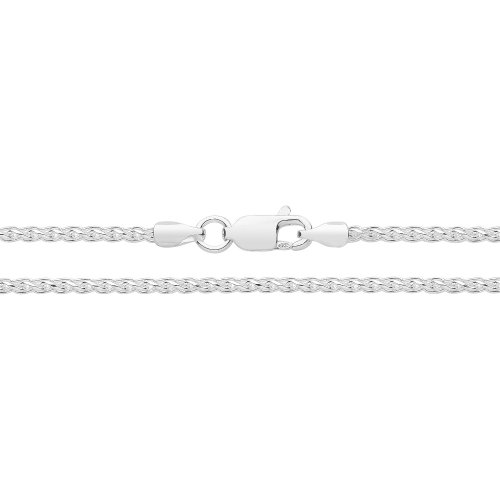 Silver Spiga Pave Chain 