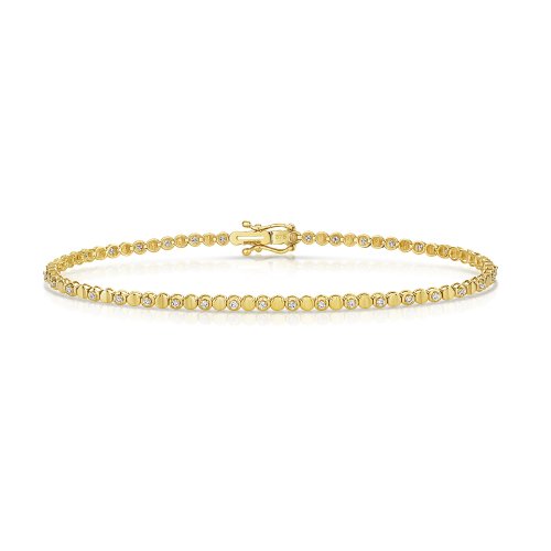 Diamond Tennis Bracelet In 9ct Gold 
