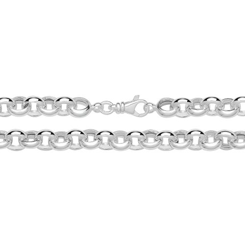 Silver Hallow Belcher Chain 