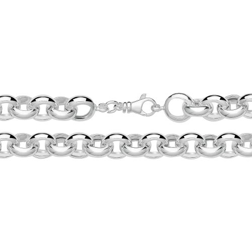 Silver Hallow Belcher Chain 