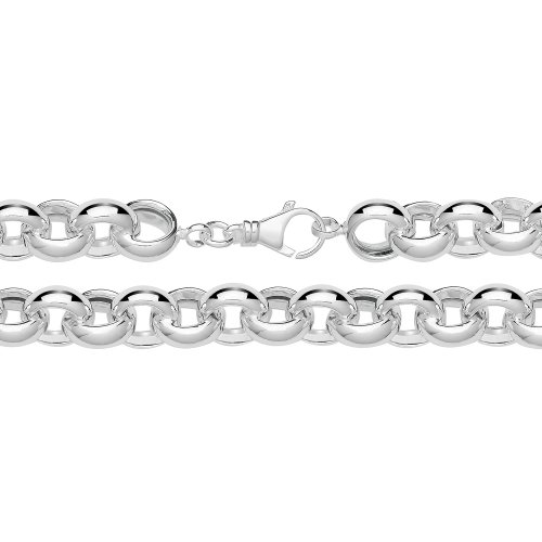 Silver Hallow Belcher Chain 