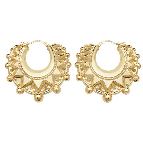 9ct Gold Creole Earrings 