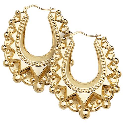 9ct Gold Creole Earrings 