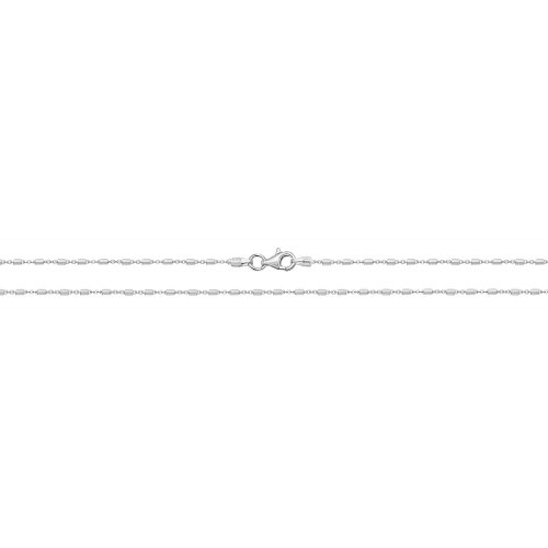 Silver Diamond Cut Tube Chain G1300: 16 inches