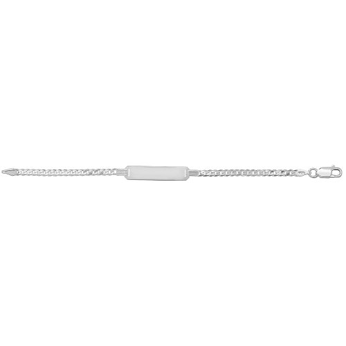 Silver Babies' Curb Id Bracelet 