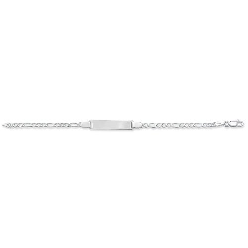 Silver Babies' Figaro Id Bracelet 