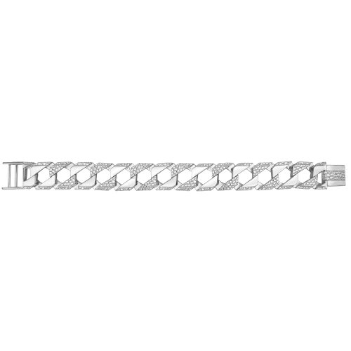 Silver Gents' Cast Bracelet 
