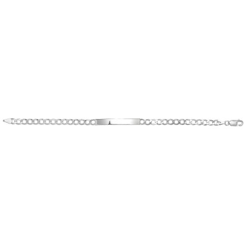 Silver Gents' Curb Id Bracelet 
