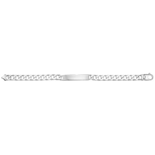 Silver Gents' Curb Id Bracelet 