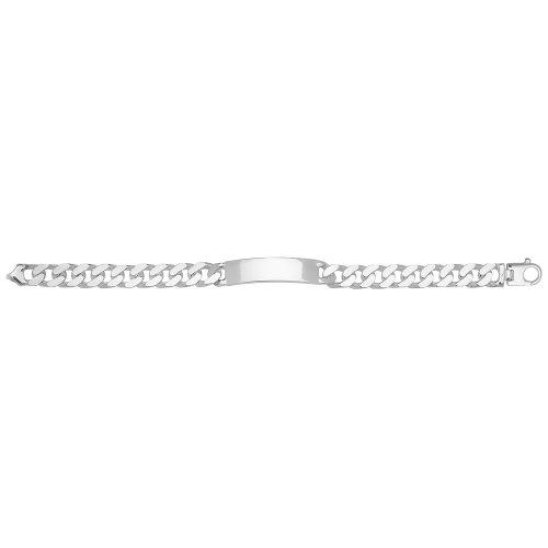 Silver Gents' Curb Id Bracelet 
