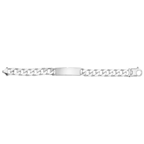 Silver Gents' Curb Id Bracelet 