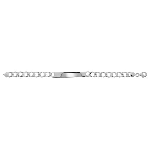 Silver Curb Id Bracelet 