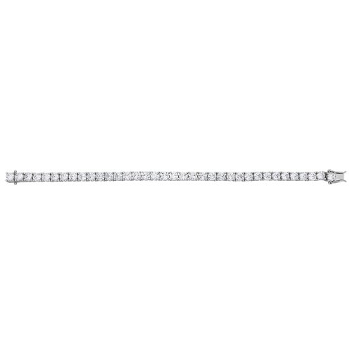 Silver Cz Tennis Bracelet 