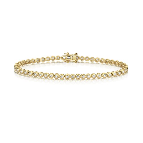 Diamond Bracelet In 9ct Gold 