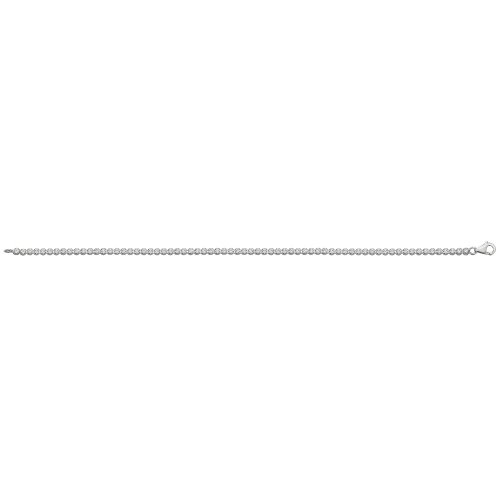Silver Round Cz Tennis Bracelet 