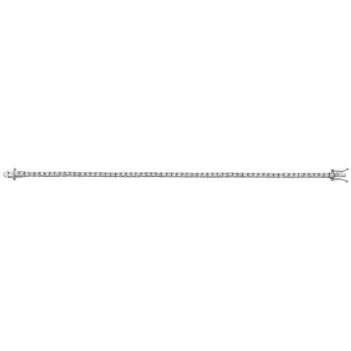 Silver Cz Tennis Bracelet 