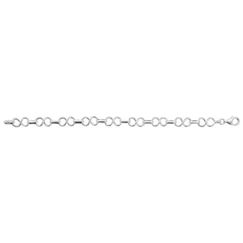 Silver Infinity Link Bracelet 