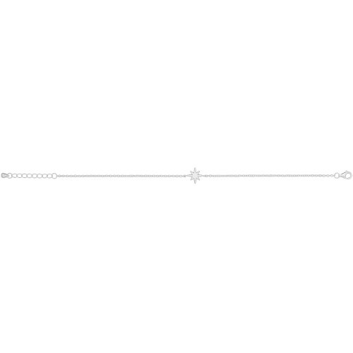Silver Rhodium Star Bracelet 