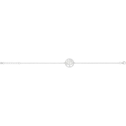 Silver Rhodium Tree Of Life Bracelet 