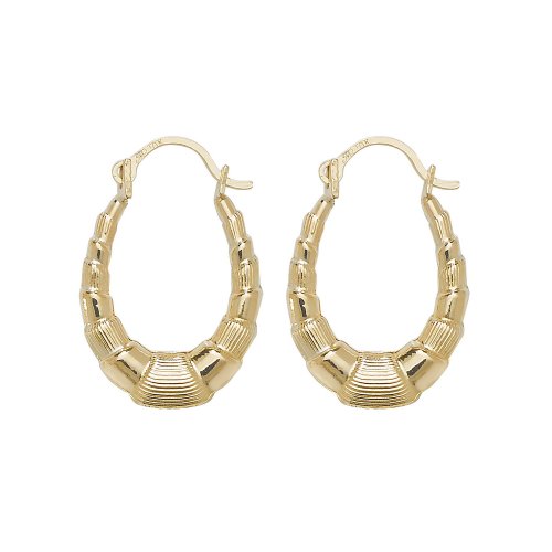 9ct Gold Creole Earrings 