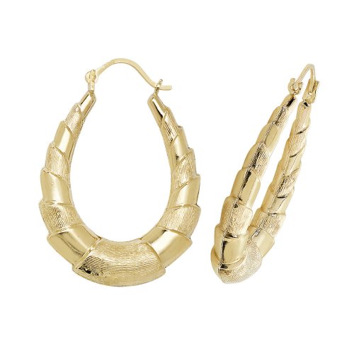 9ct Gold Creole Earrings 