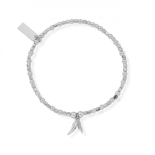 Chlobo Mini Cube Double Feather Bracelet