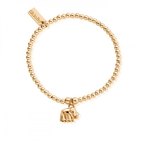 Chlobo Gold Cute Charm Elephant Bracelet