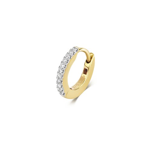 Diamond Cartilage Hoop In 9ct Gold 