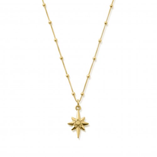 Chlobo Gold Bobble Chain Lucky Star Necklace