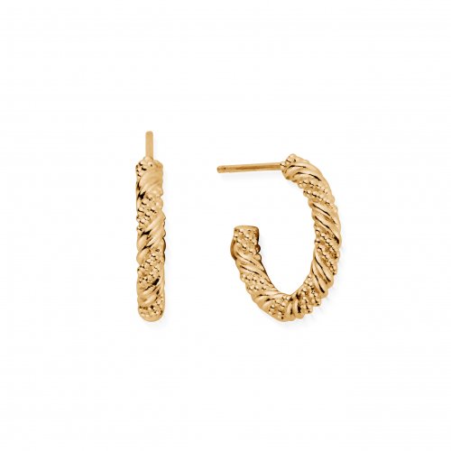 Chlobo Gold Entwined Passion Hoops