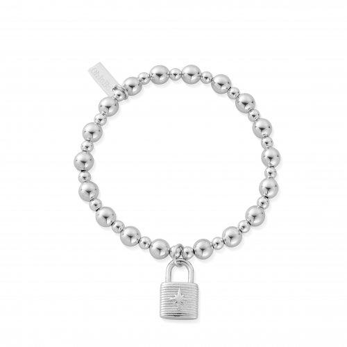 Chlobo Mini Small Ball Padlock Bracelet