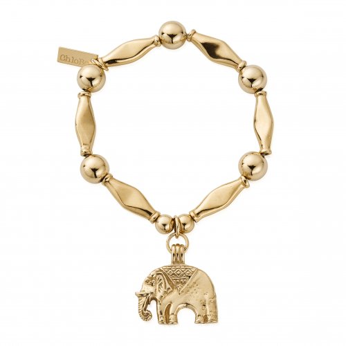 Chlobo Gold Chunky Elephant Bracelet