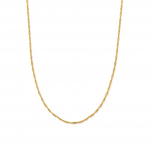 Chlobo Gold Twisted Rope Chain Necklace
