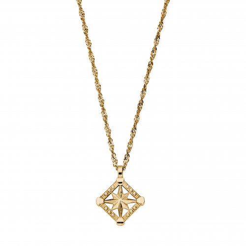 Chlobo Gold Twisted Rope Chain Inner Guidance Necklace