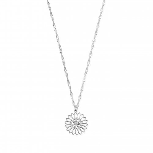 Chlobo Twisted Rope Chain Flower Mandala Necklace