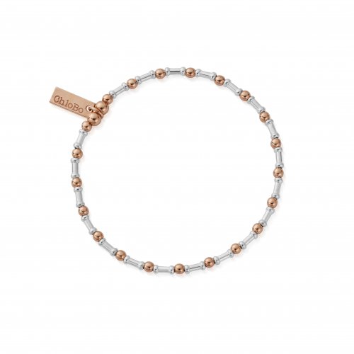 Chlobo Rose And Silver Rhythm Of Water Bracelet