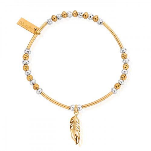 Chlobo Gold And Silver Filigree Feather Bracelet