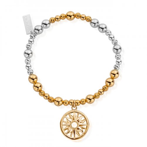Chlobo Gold And Silver Sun Mandala Bracelet