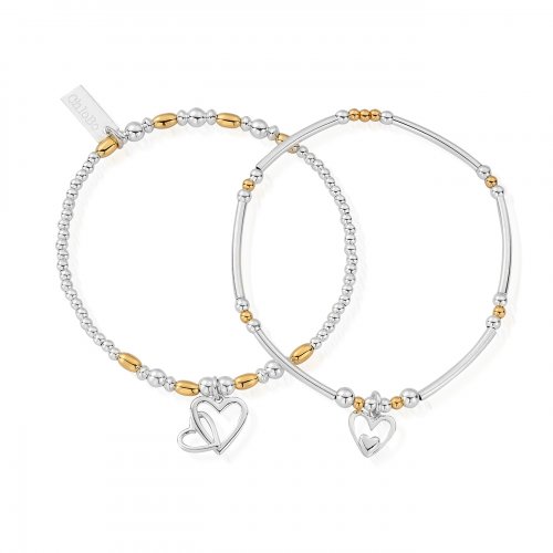 Chlobo Gold And Silver Double Devotion Set Of 2