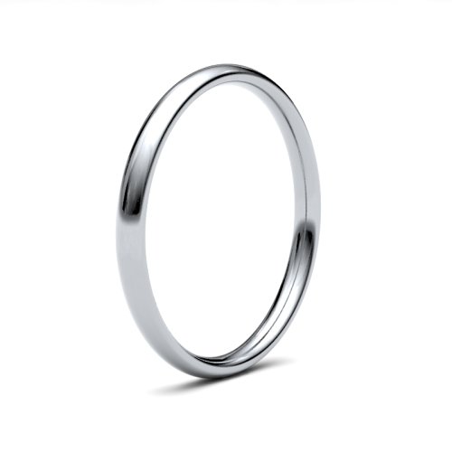 Palladium 2mm Medium Court Wedding Ring