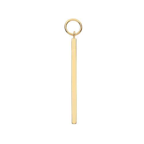 9ct Gold Bar Earring Charm 
