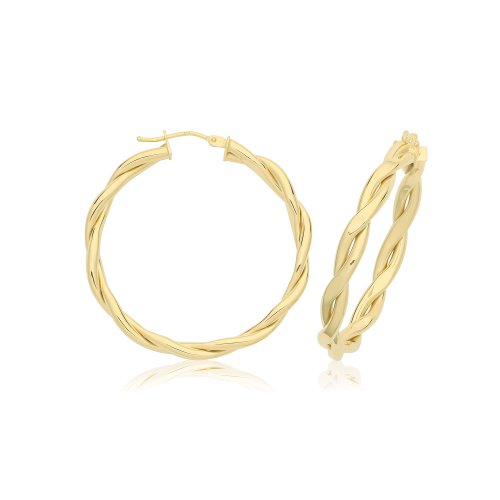9ct Gold Hoops Earrings ER1220-