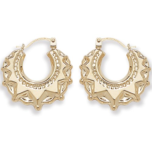 9ct Gold Creole Earrings 