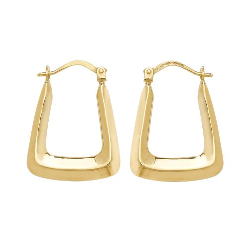 9ct Gold Creole Earrings 