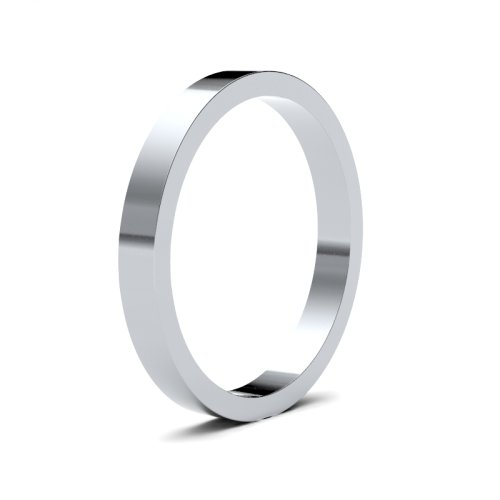 Palladium 500 2.5mm Flat Medium Wedding Ring