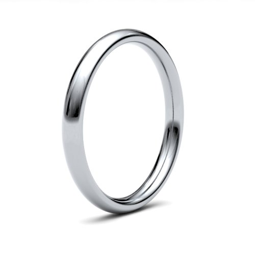 Platinum 2.5mm Heavy Court Wedding Ring