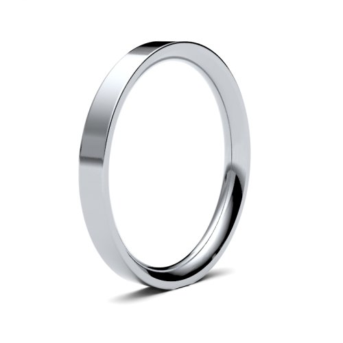 Palladium 500 2.5mm Heavy Flat Court Wedding Ring