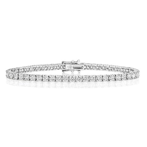 Diamond Tennis Bracelet In 18ct White Gold 