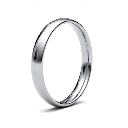 Platinum 3mm Light Court Wedding Ring